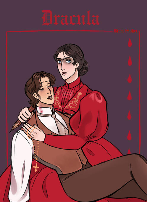 'Dracula' mock-up book cover