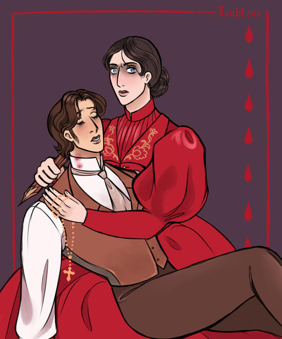 Jonathan and Mina illustration