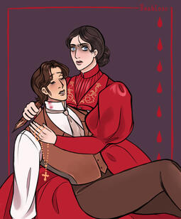 Jonathan and Mina illustration
