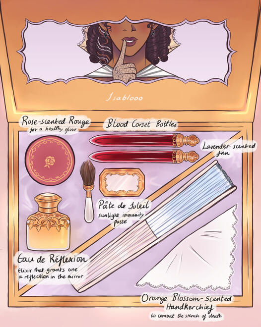 Nécessaires (essentials) case for the discerning vampire