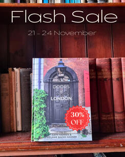 'Doors of London' Anniversary Sale advert for Sheldrake Press.