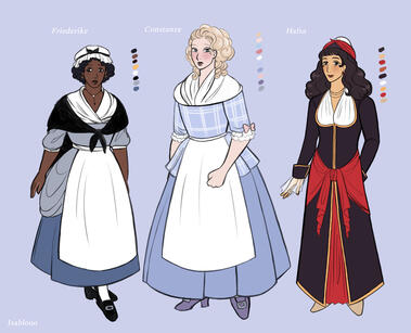 Original Character Designs for A Solitary Chamber