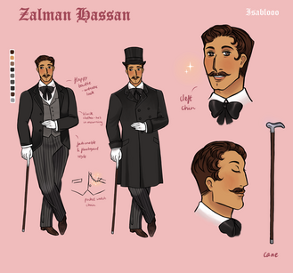 Zalman Hassan Reference Sheet for Dracula's Guest