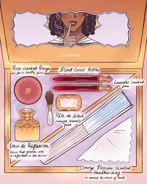 Nécessaires (essentials) case for the discerning vampire